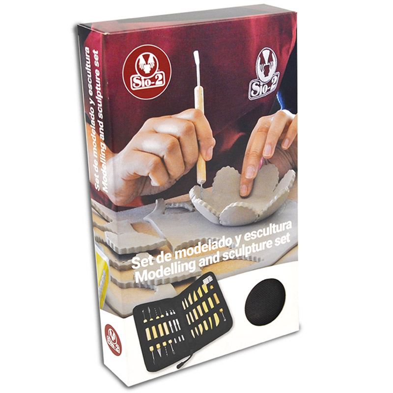 Set de modelado y escultura (14 piezas)